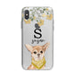 Personalised Chihuahua Dog iPhone X Bumper Case on Silver iPhone Alternative Image 1