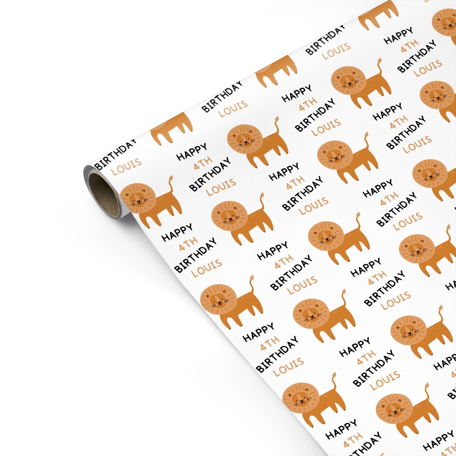 Personalised Children s Birthday Lion Personalised Gift Wrap