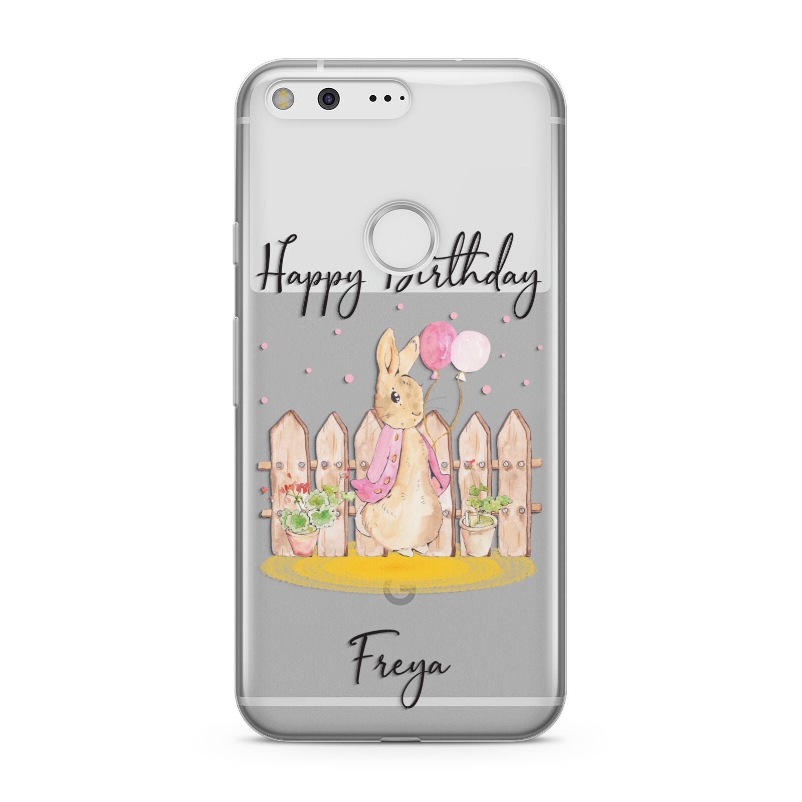 Personalised Children s Birthday Rabbit Google Pixel Case