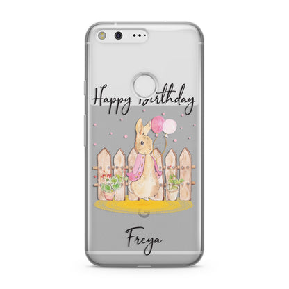 Personalised Children s Birthday Rabbit Google Pixel Case