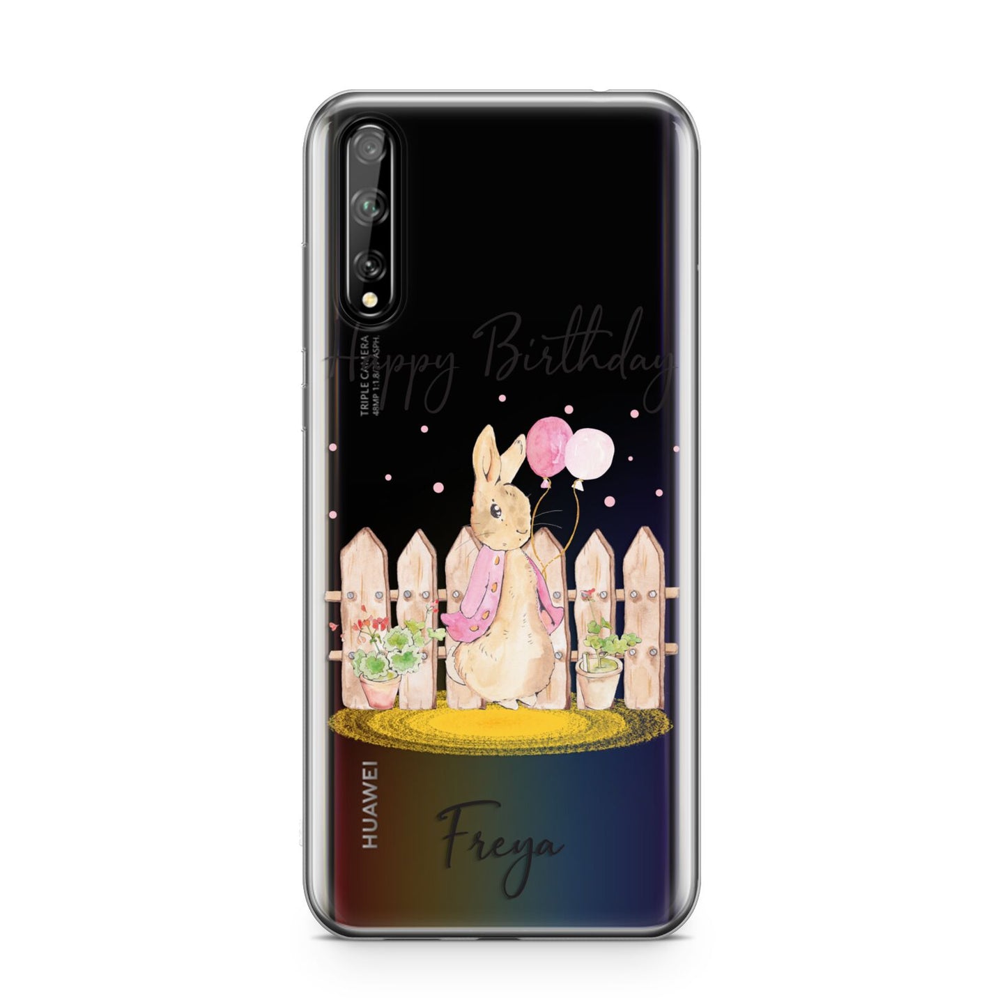 Personalised Children s Birthday Rabbit Huawei Enjoy 10s Phone Case
