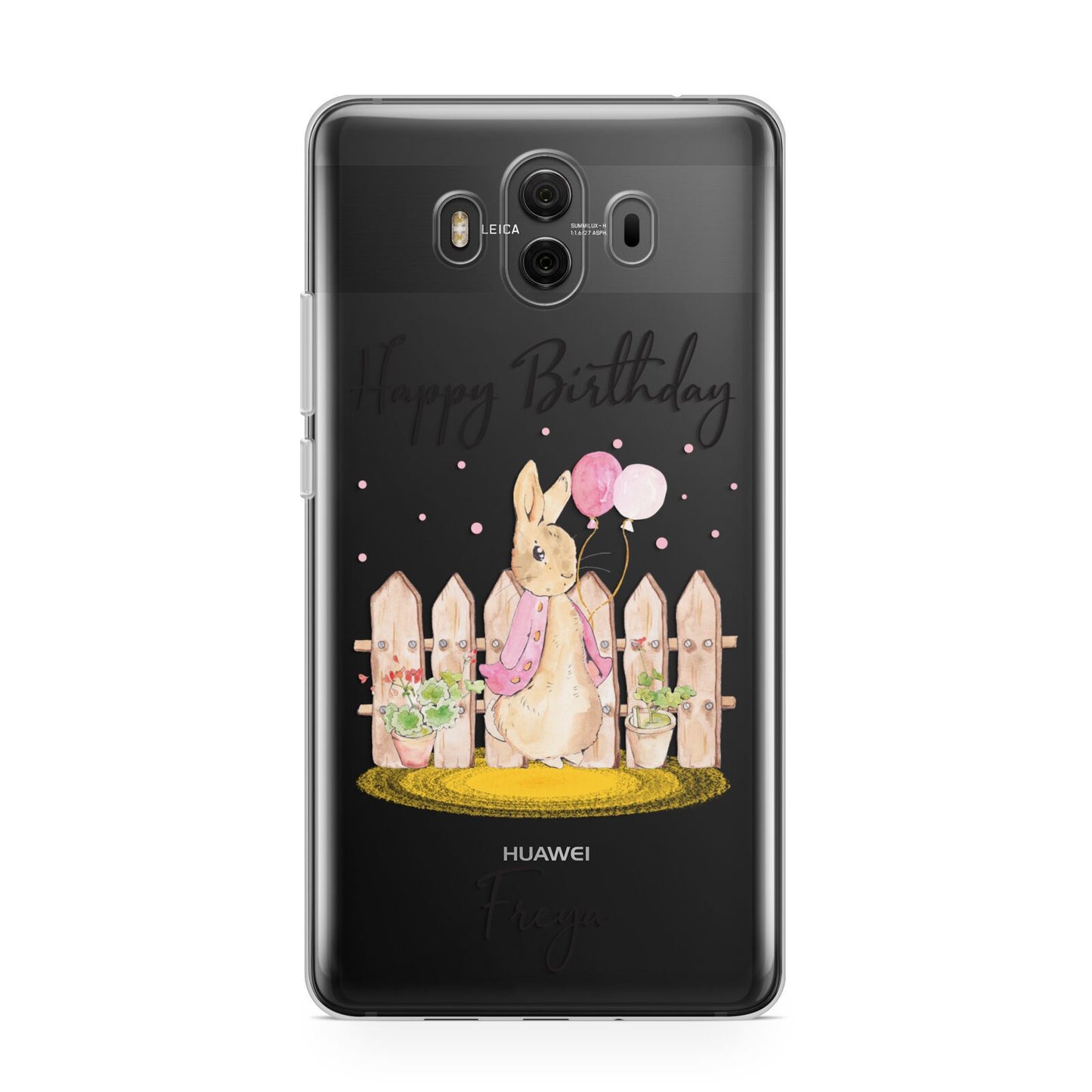 Personalised Children s Birthday Rabbit Huawei Mate 10 Protective Phone Case