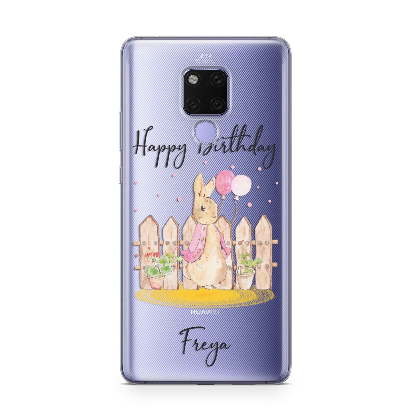 Personalised Children s Birthday Rabbit Huawei Mate 20X Phone Case