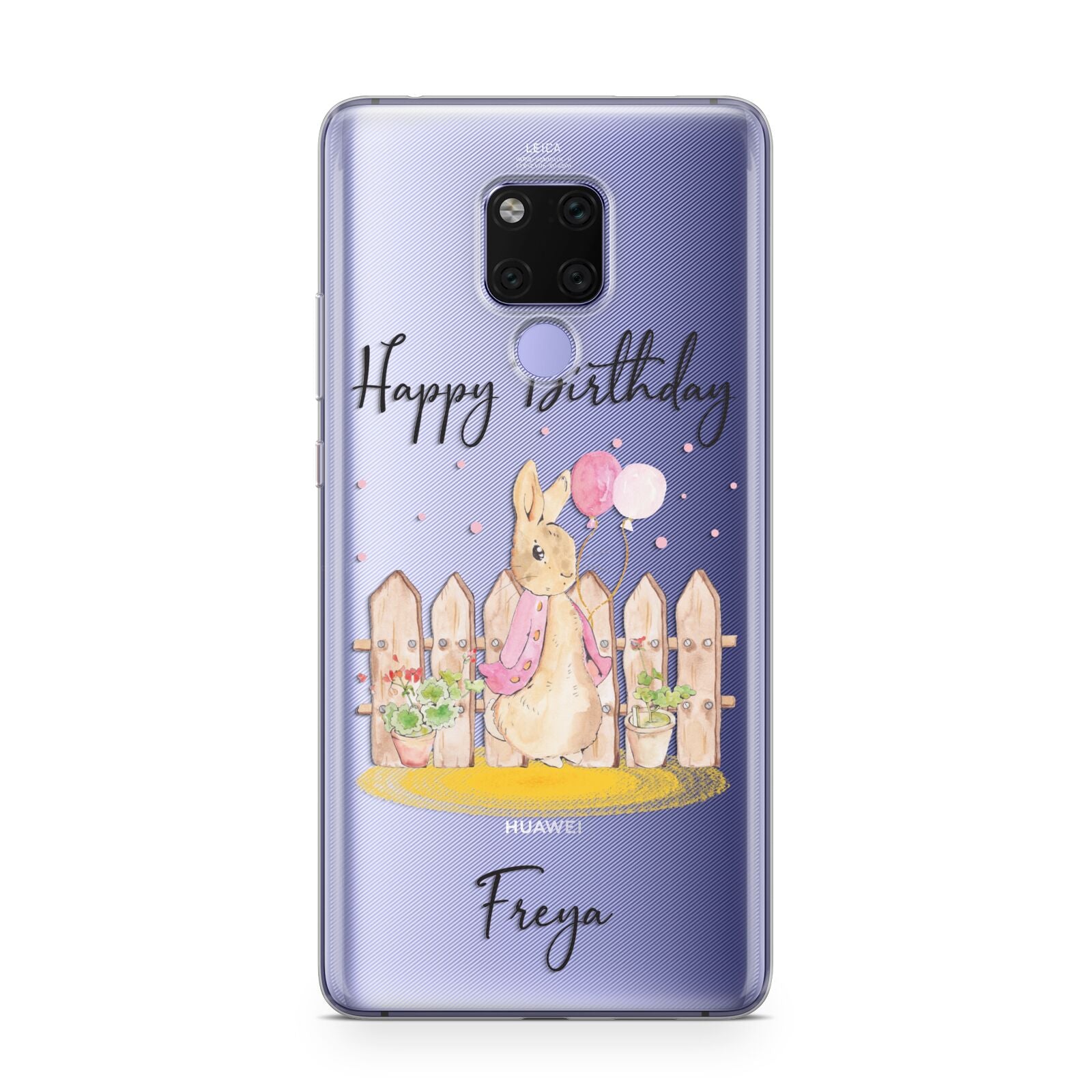 Personalised Children s Birthday Rabbit Huawei Mate 20X Phone Case