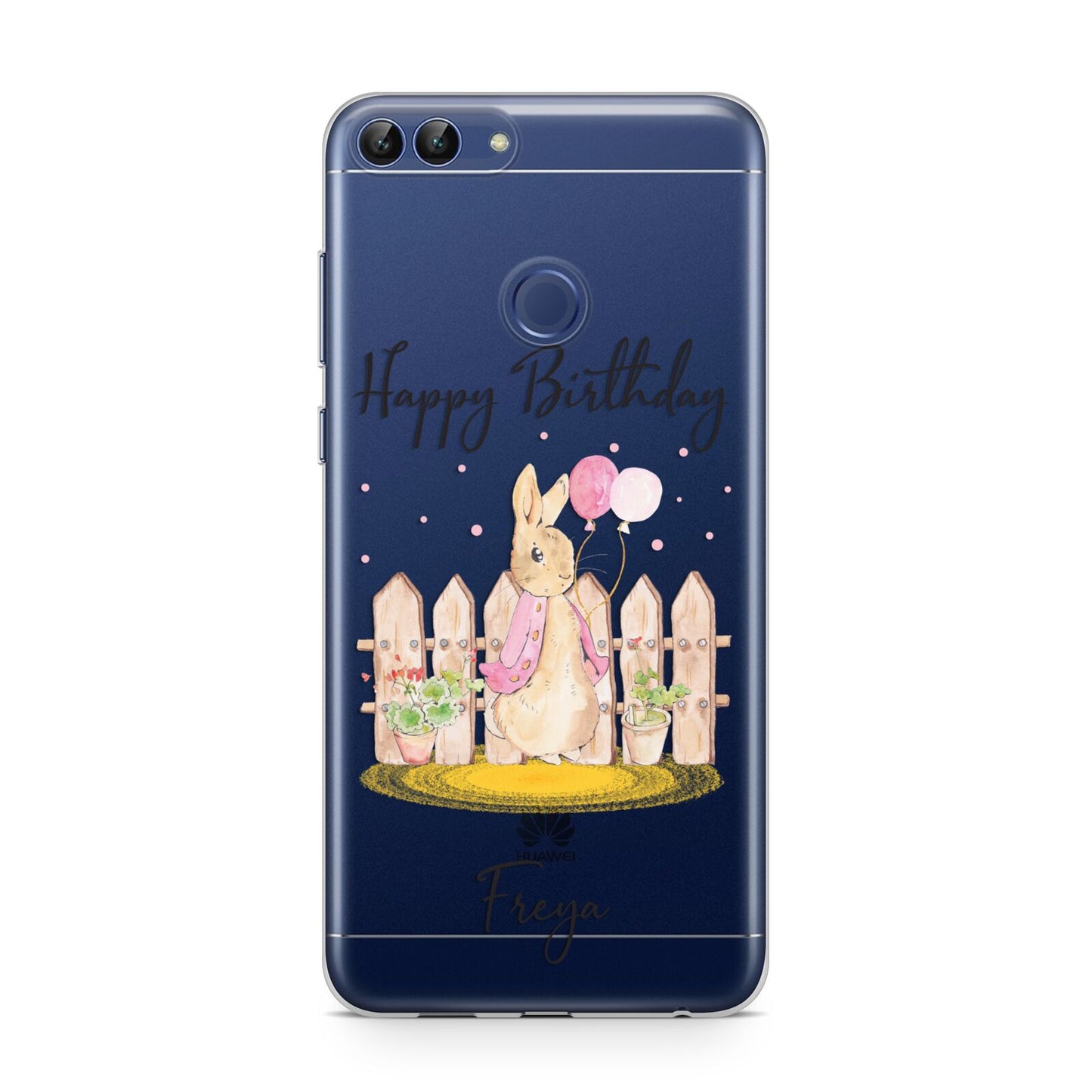 Personalised Children s Birthday Rabbit Huawei P Smart Case