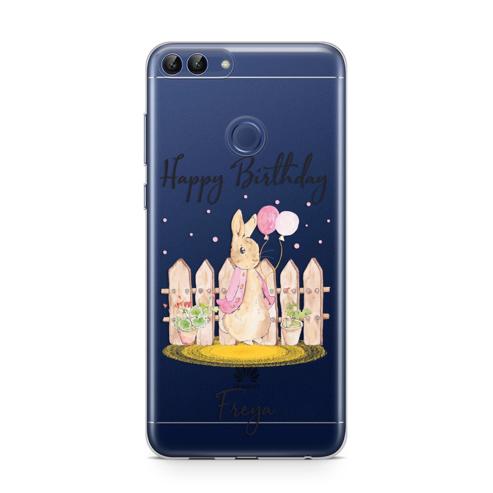 Personalised Children s Birthday Rabbit Huawei P Smart Case