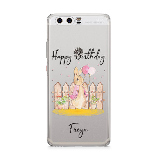 Personalised Children s Birthday Rabbit Huawei P10 Phone Case