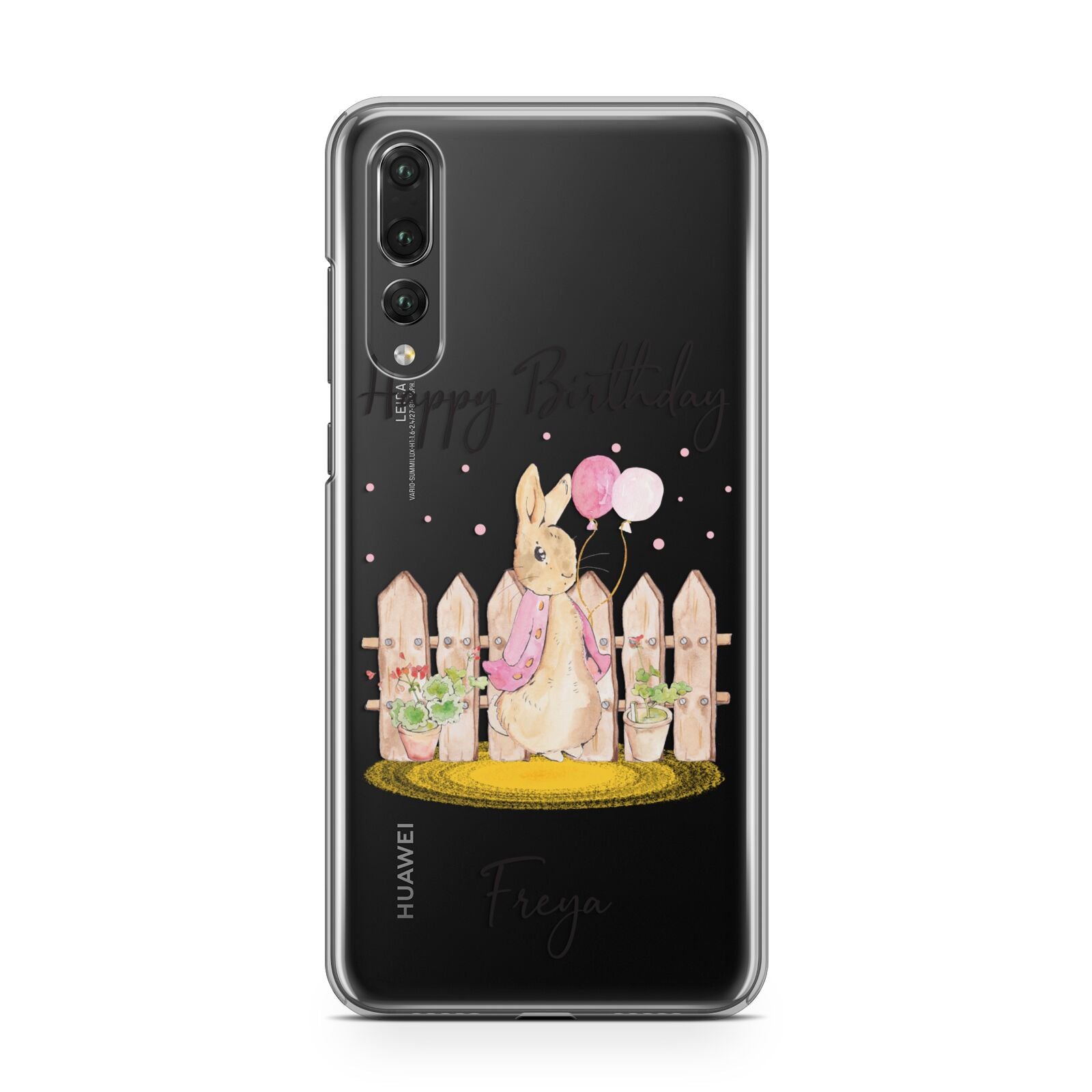 Personalised Children s Birthday Rabbit Huawei P20 Pro Phone Case