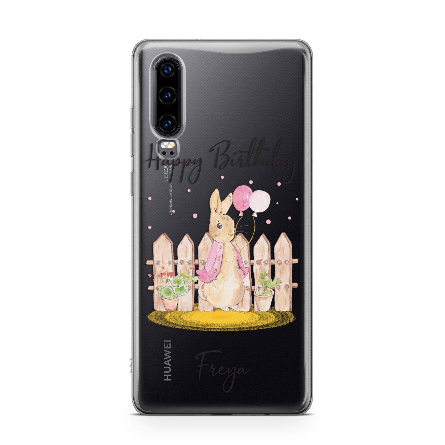 Personalised Children s Birthday Rabbit Huawei P30 Phone Case