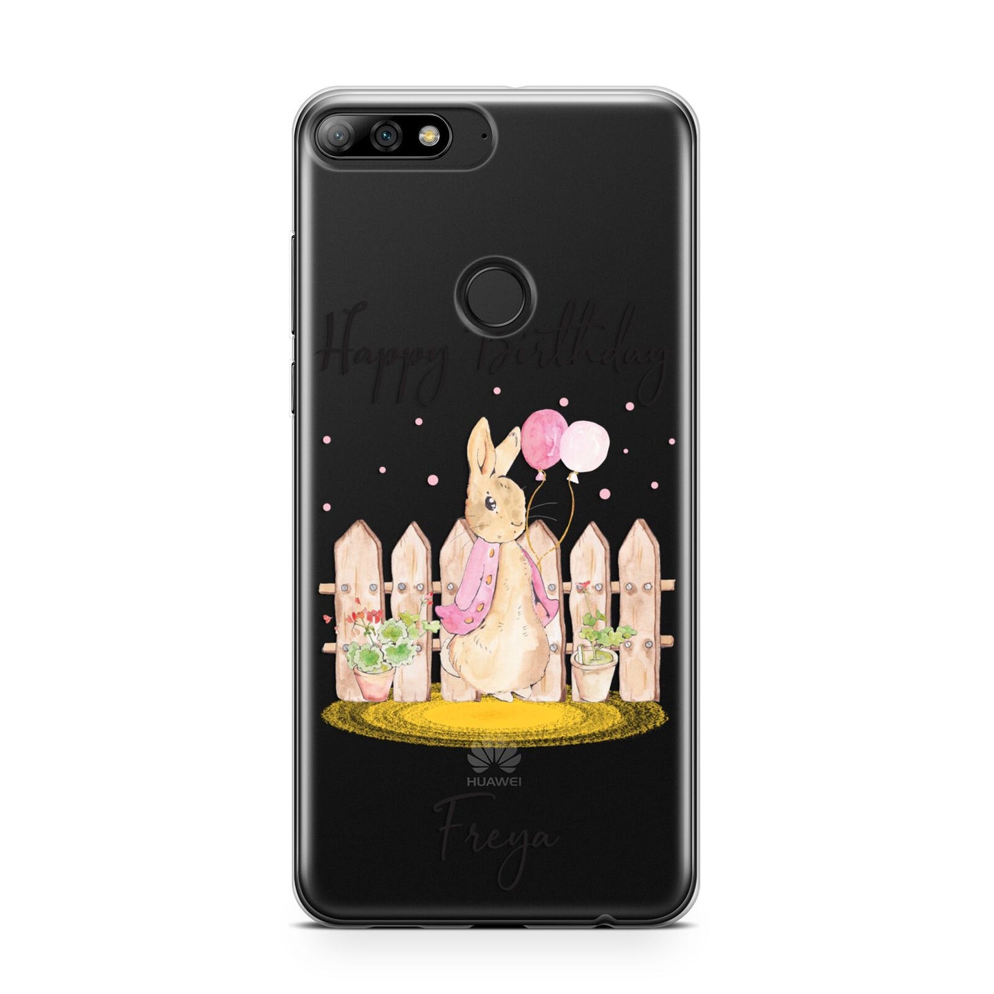 Personalised Children s Birthday Rabbit Huawei Y7 2018