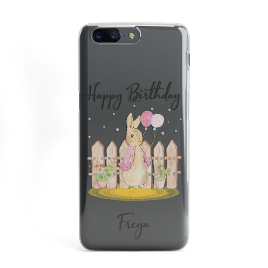 Personalised Children s Birthday Rabbit OnePlus Case