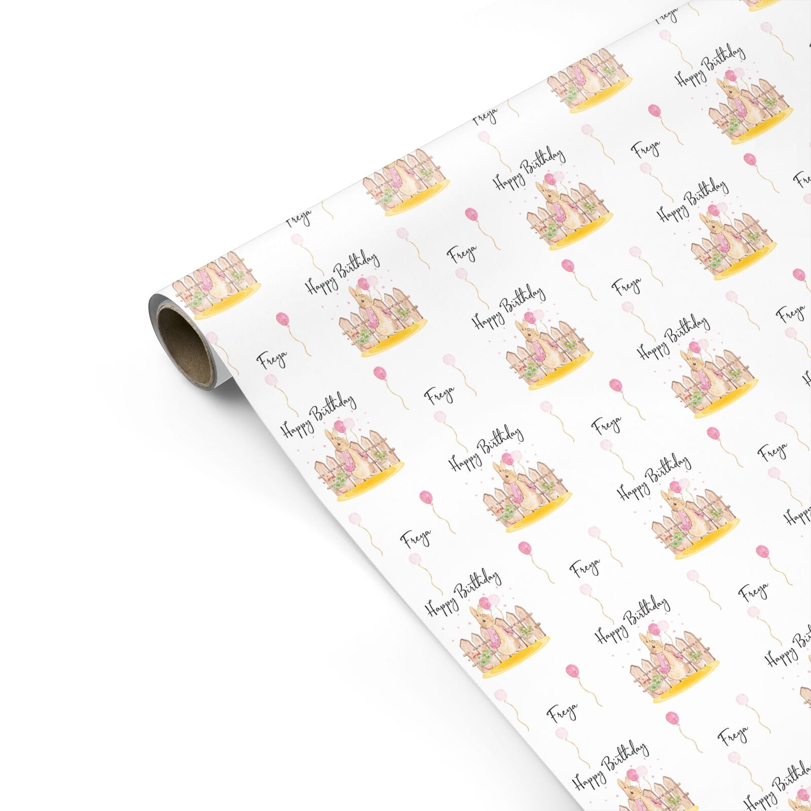 Personalised Children s Birthday Rabbit Personalised Gift Wrap