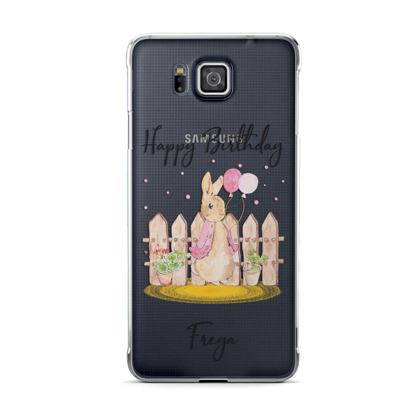 Personalised Children s Birthday Rabbit Samsung Galaxy Alpha Case
