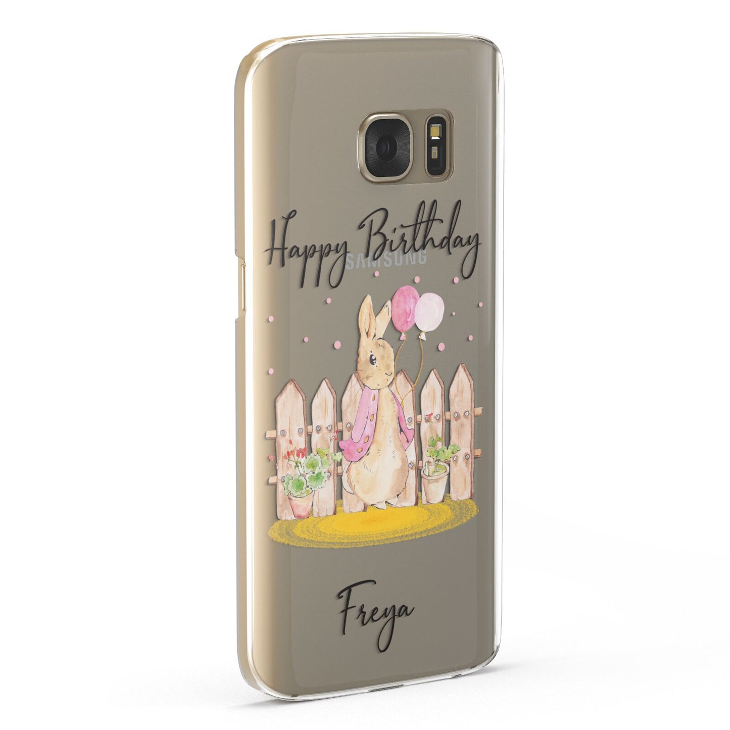 Personalised Children s Birthday Rabbit Samsung Galaxy Case Fourty Five Degrees