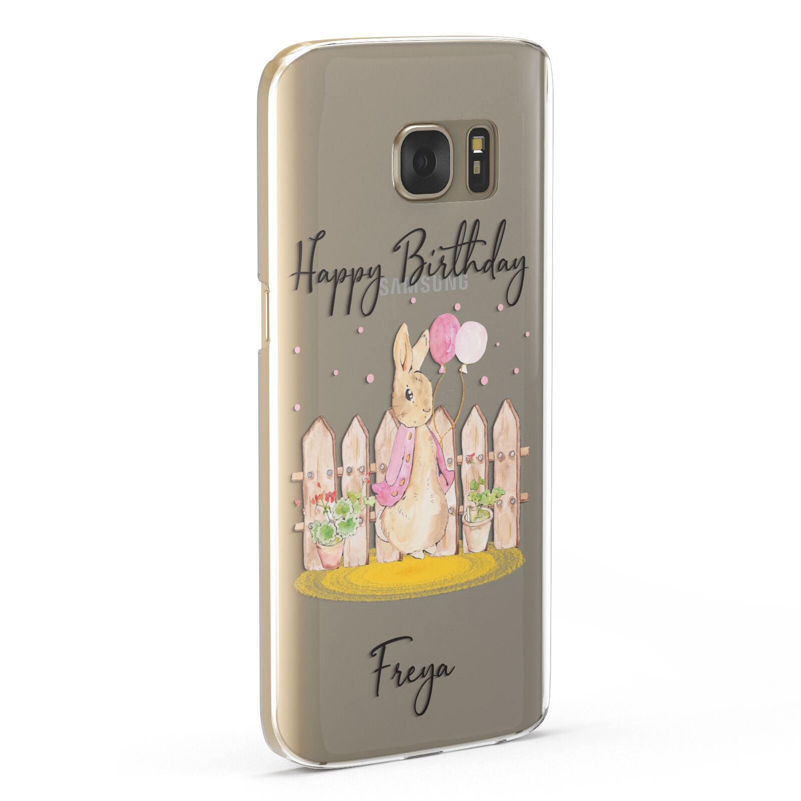 Personalised Children s Birthday Rabbit Samsung Galaxy Case Fourty Five Degrees