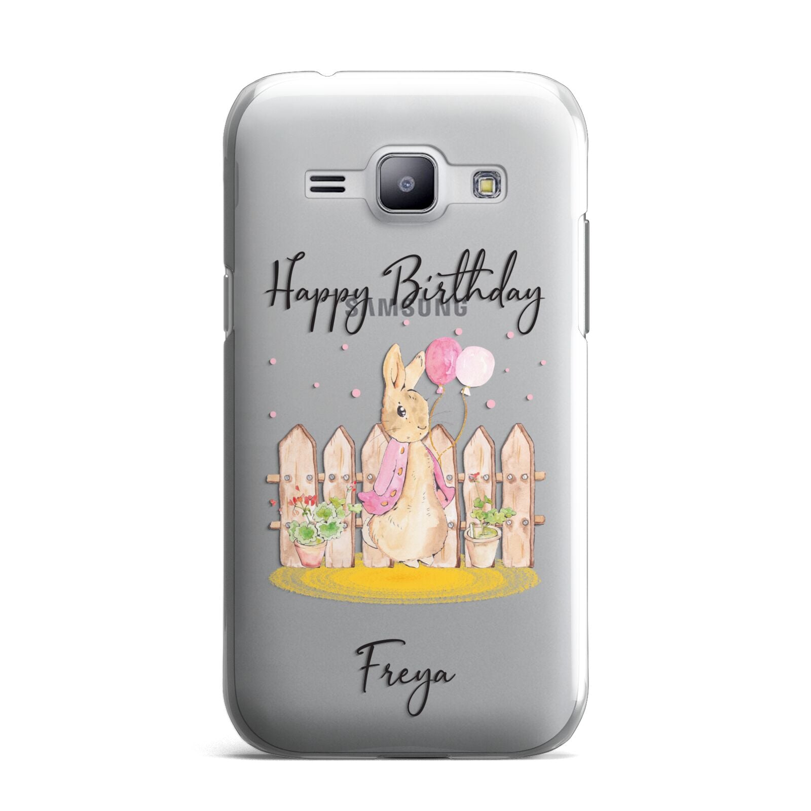 Personalised Children s Birthday Rabbit Samsung Galaxy J1 2015 Case