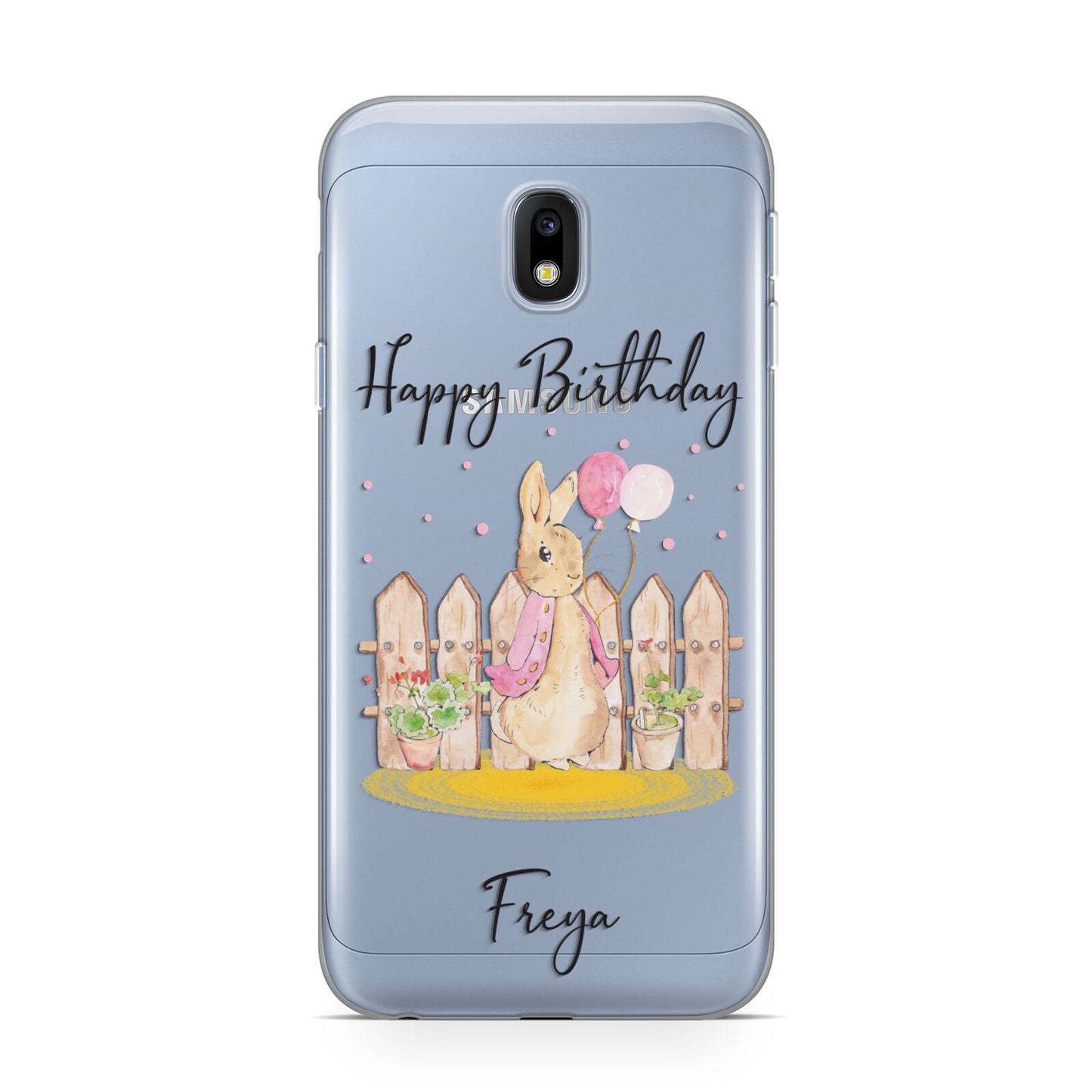 Personalised Children s Birthday Rabbit Samsung Galaxy J3 2017 Case