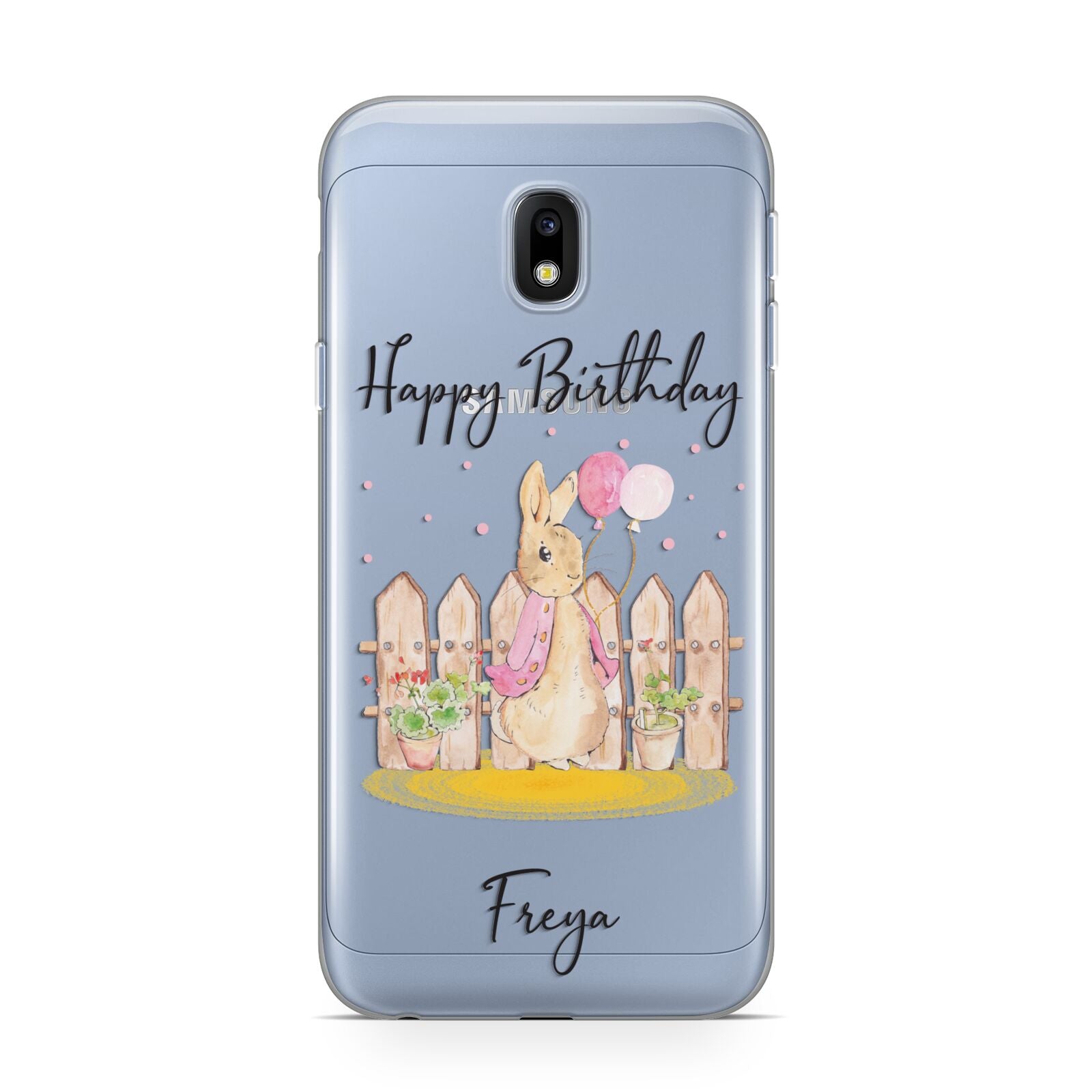 Personalised Children s Birthday Rabbit Samsung Galaxy J3 2017 Case