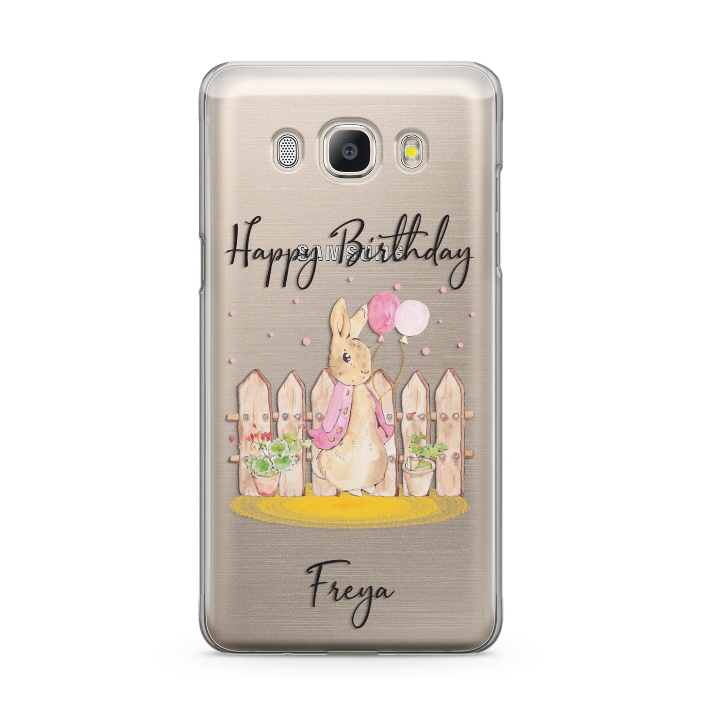 Personalised Children s Birthday Rabbit Samsung Galaxy J5 2016 Case