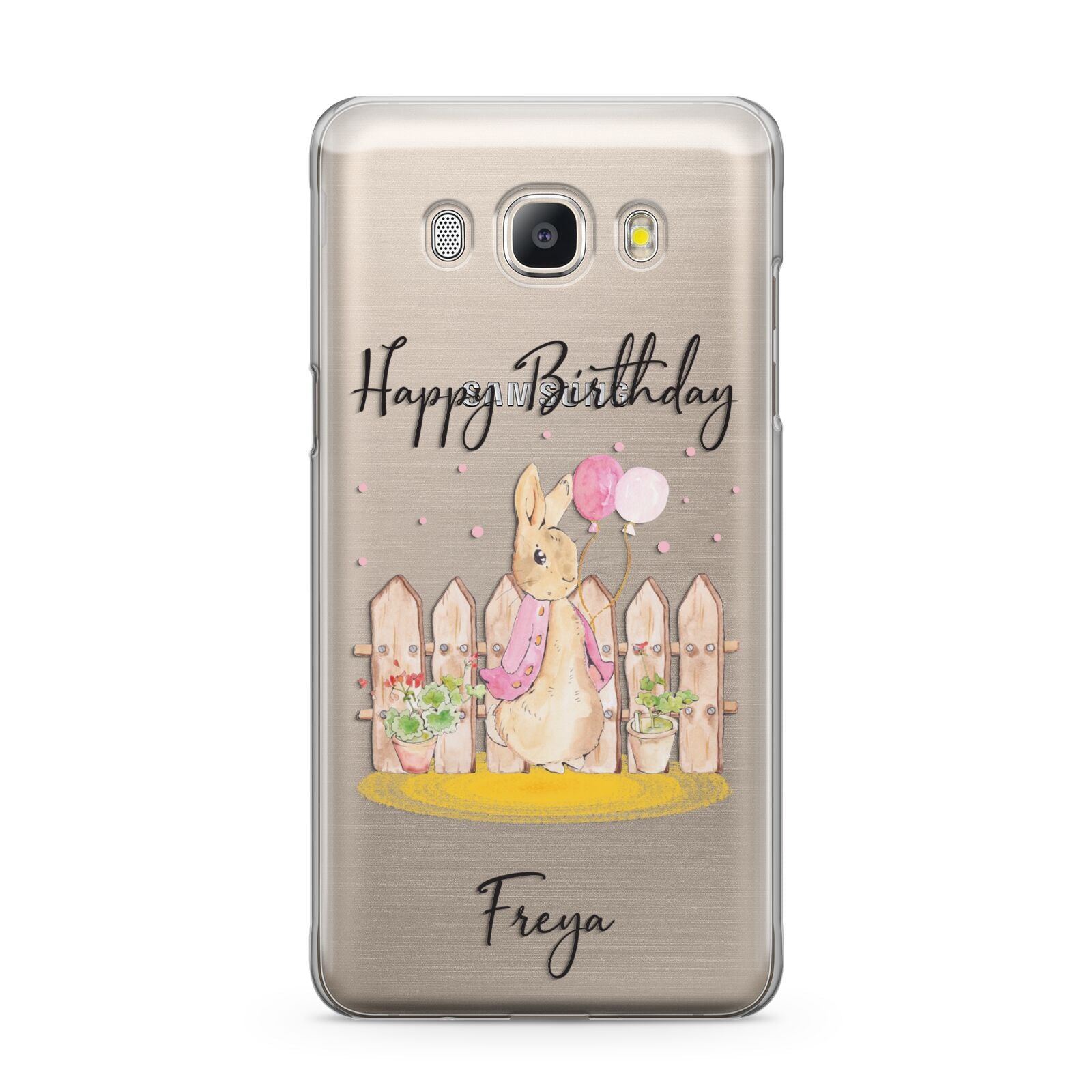 Personalised Children s Birthday Rabbit Samsung Galaxy J5 2016 Case