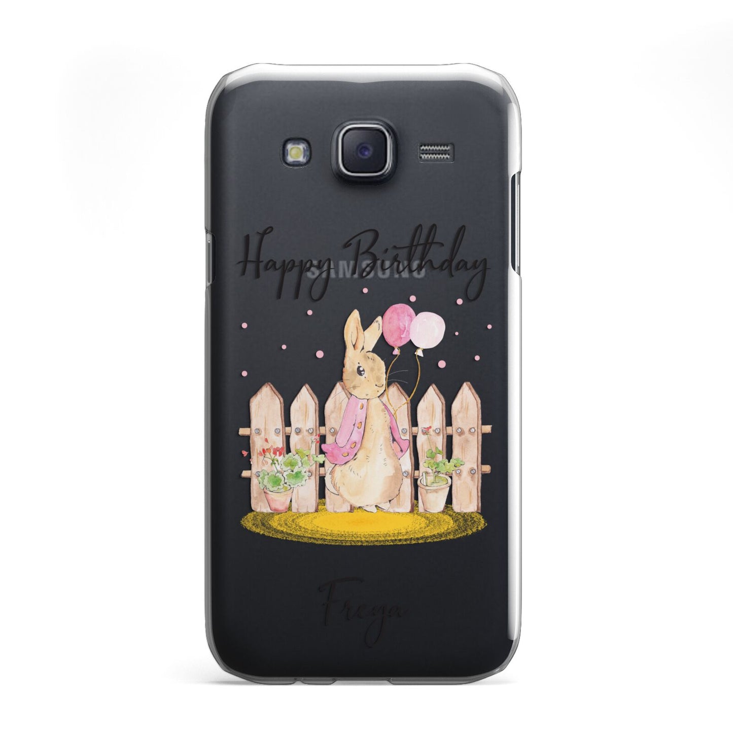 Personalised Children s Birthday Rabbit Samsung Galaxy J5 Case