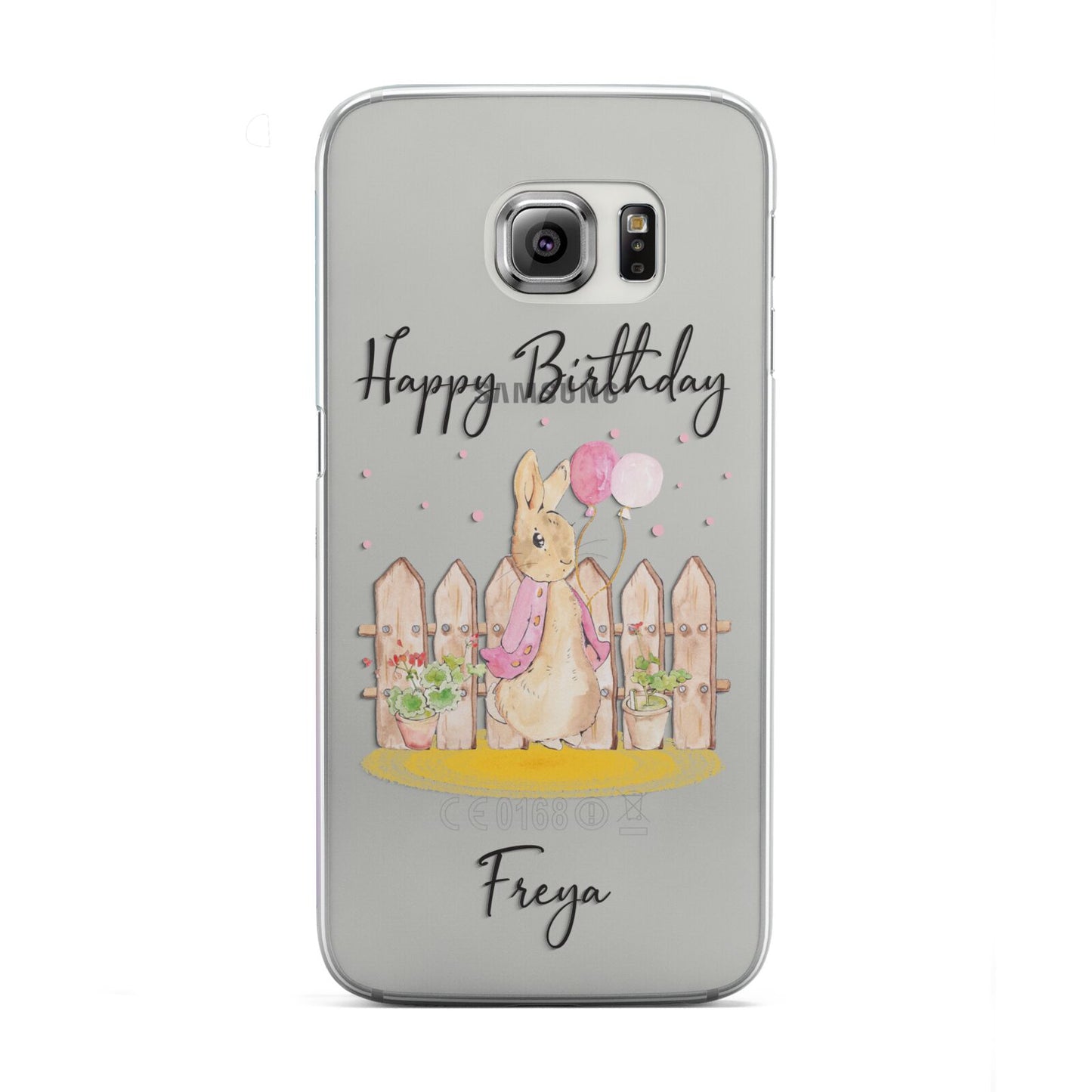 Personalised Children s Birthday Rabbit Samsung Galaxy S6 Edge Case