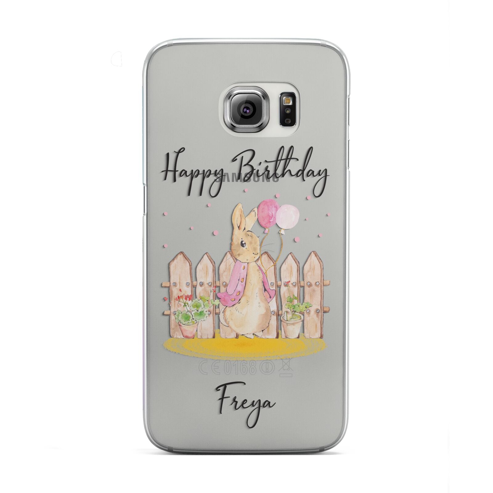 Personalised Children s Birthday Rabbit Samsung Galaxy S6 Edge Case