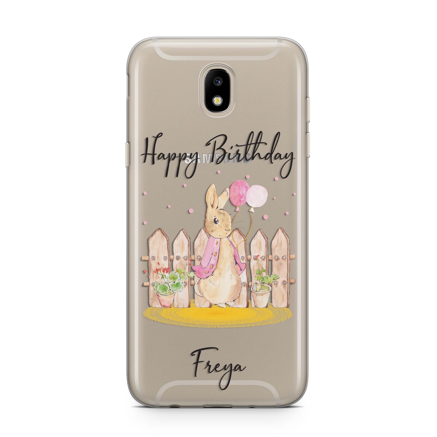 Personalised Children s Birthday Rabbit Samsung J5 2017 Case