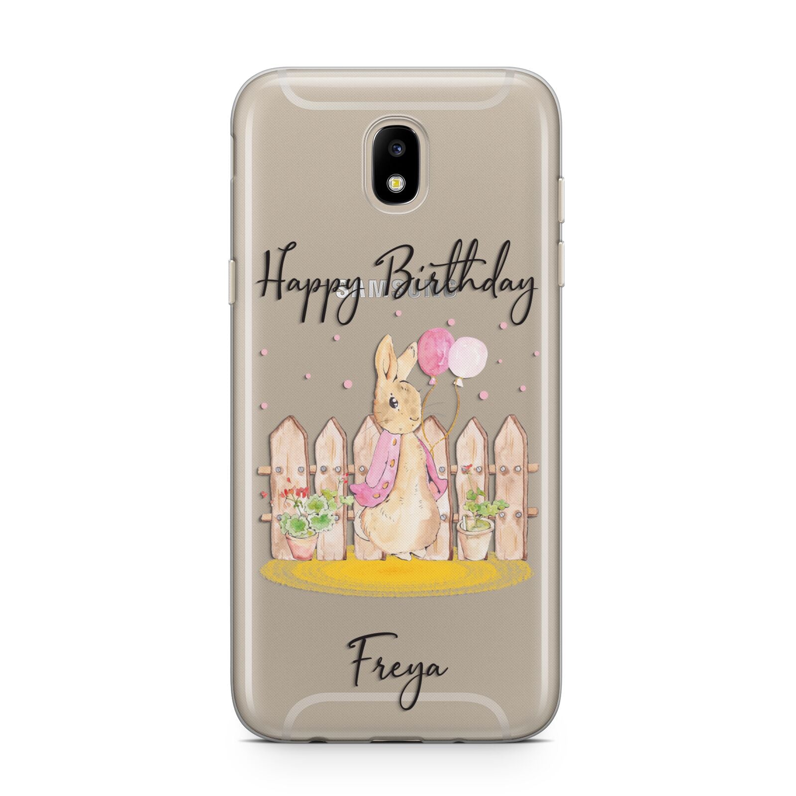 Personalised Children s Birthday Rabbit Samsung J5 2017 Case
