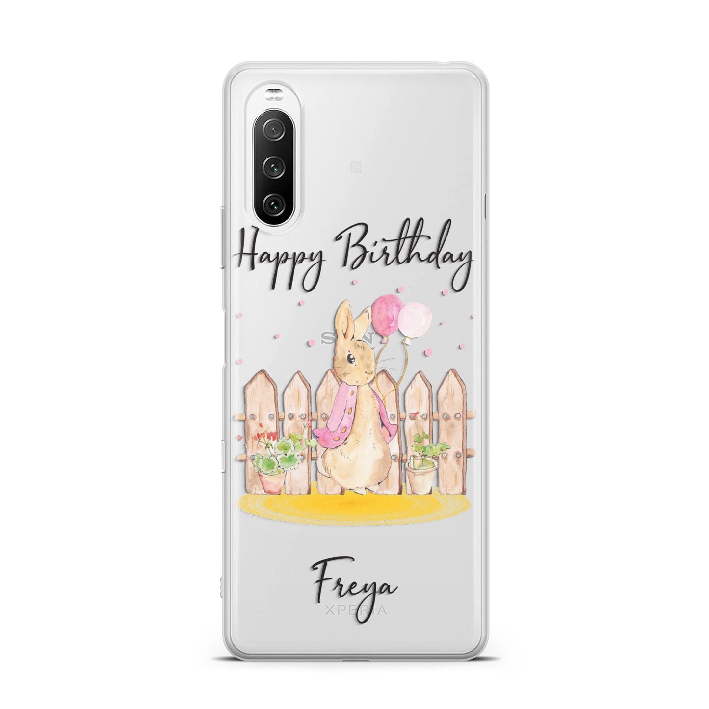 Personalised Children s Birthday Rabbit Sony Xperia 10 III Case