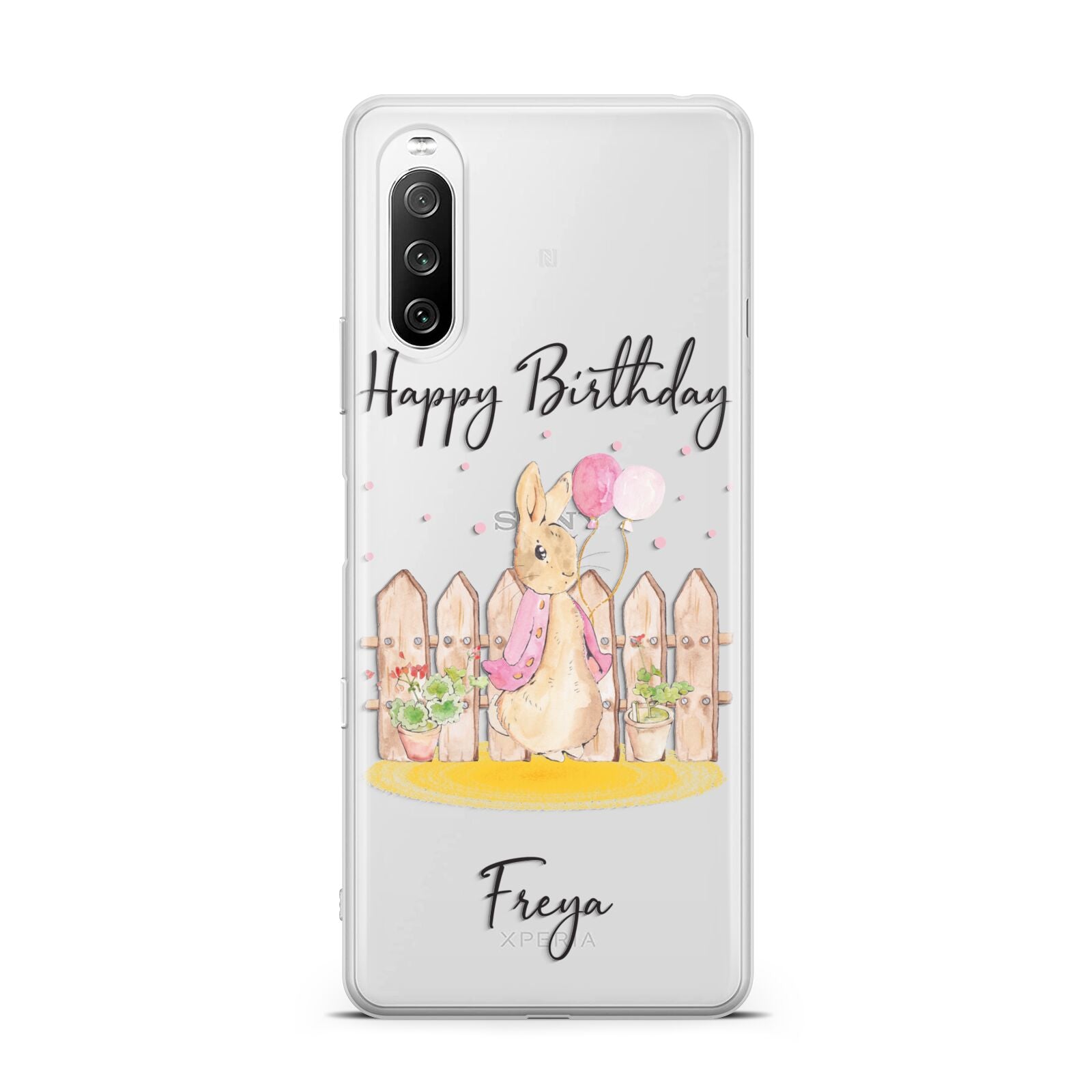 Personalised Children s Birthday Rabbit Sony Xperia 10 III Case