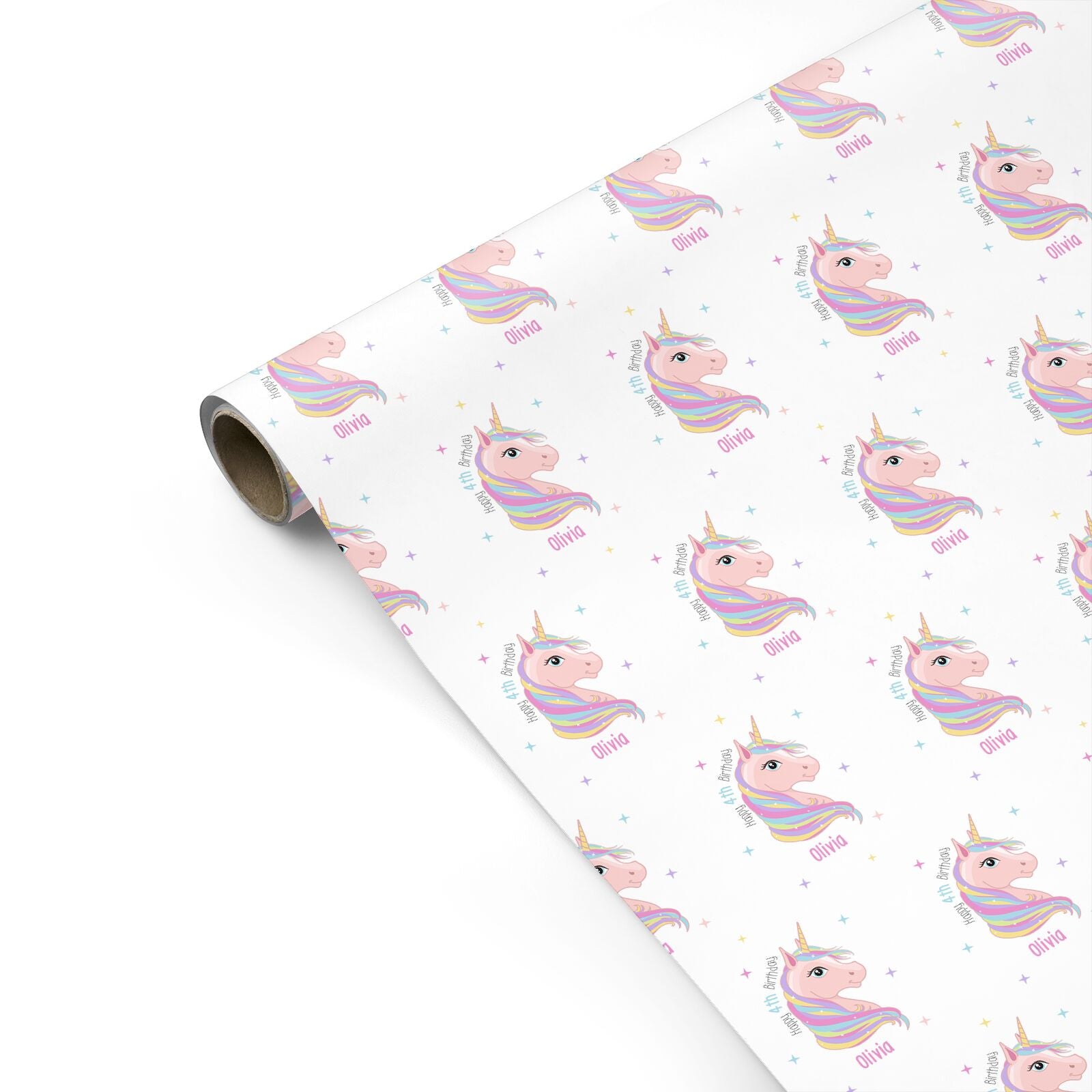 Personalised Children s Birthday Unicorn Personalised Gift Wrap