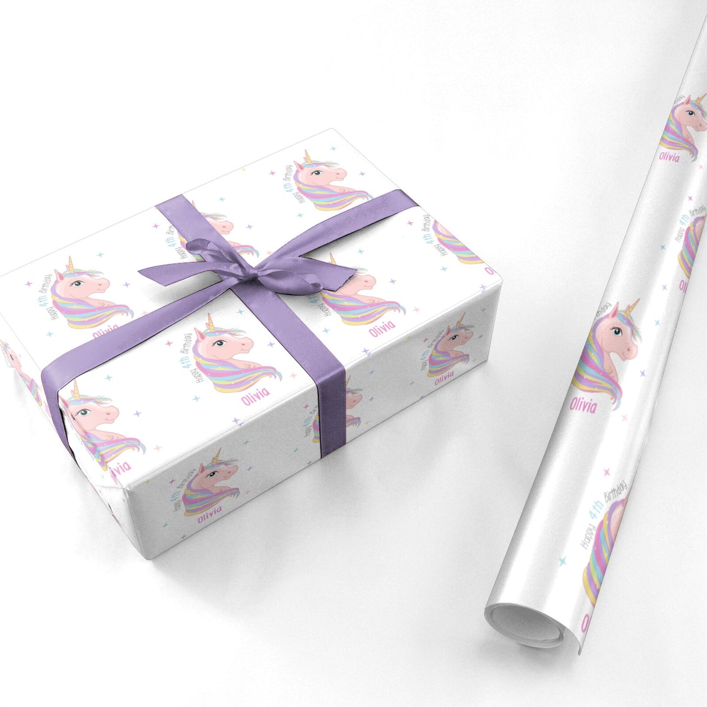 Personalised Children s Birthday Unicorn Personalised Wrapping Paper