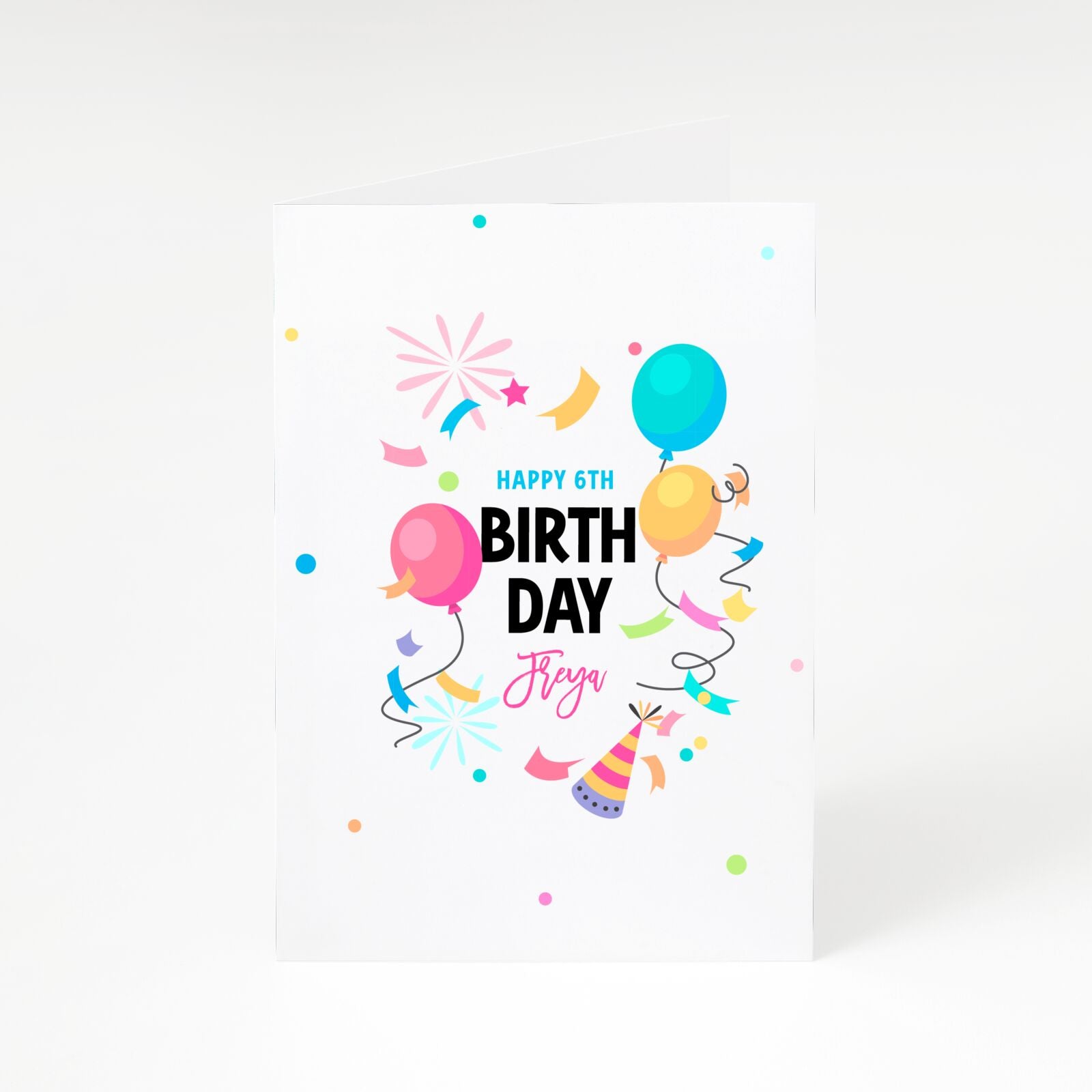 Personalised Children s Birthday with Name A5 Greetings Card