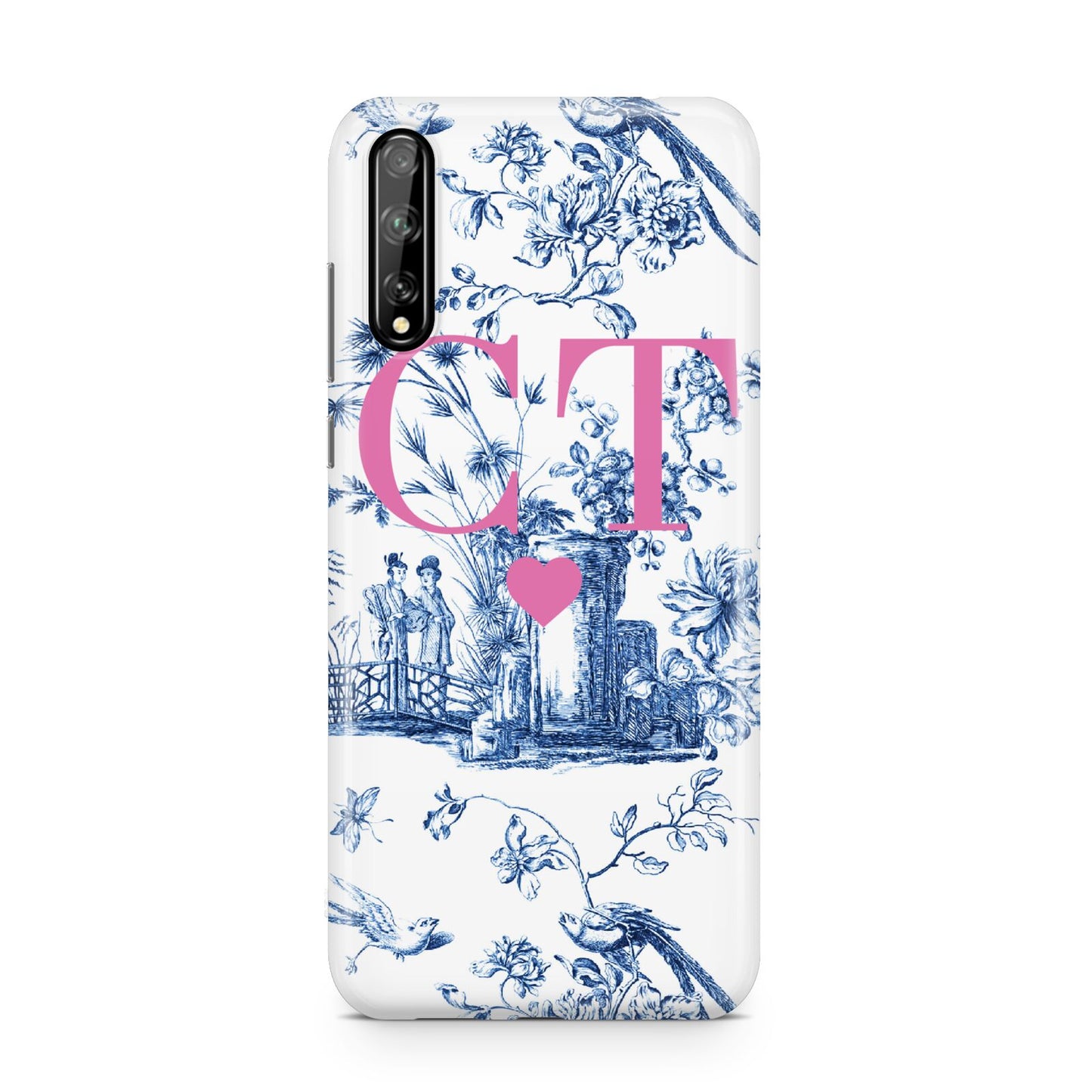 Personalised Chinoiserie Initials Huawei Enjoy 10s Phone Case