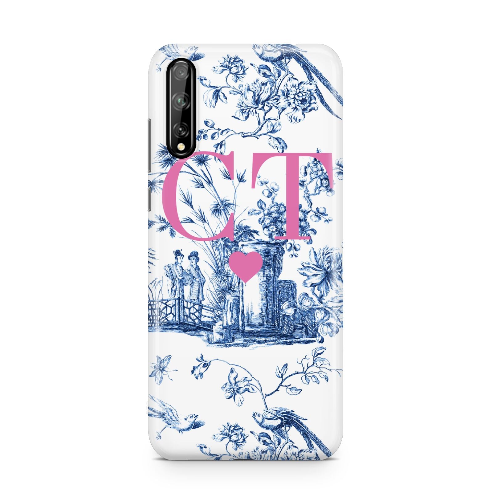 Personalised Chinoiserie Initials Huawei Enjoy 10s Phone Case