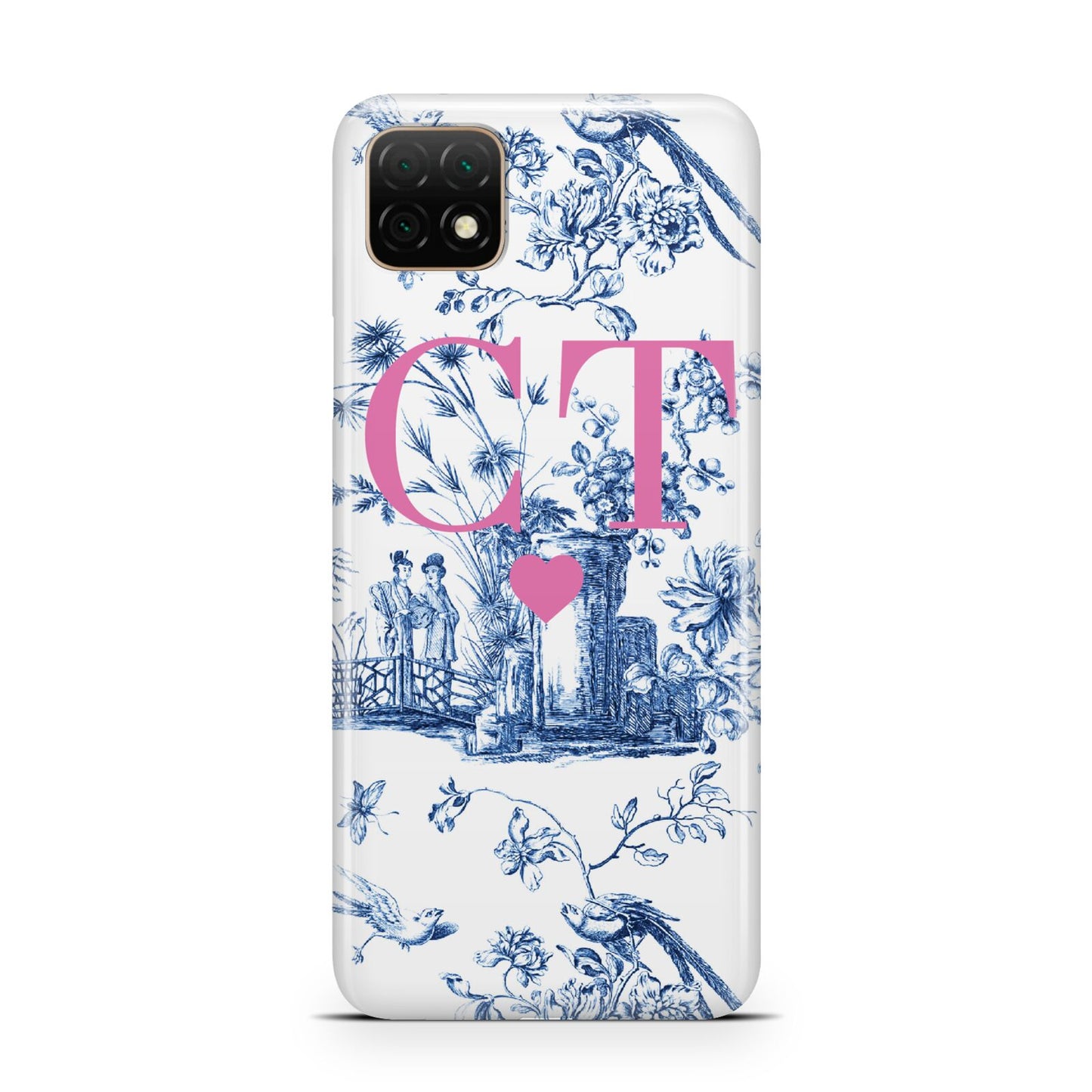 Personalised Chinoiserie Initials Huawei Enjoy 20 Phone Case
