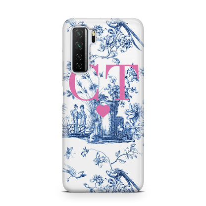 Personalised Chinoiserie Initials Huawei P40 Lite 5G Phone Case