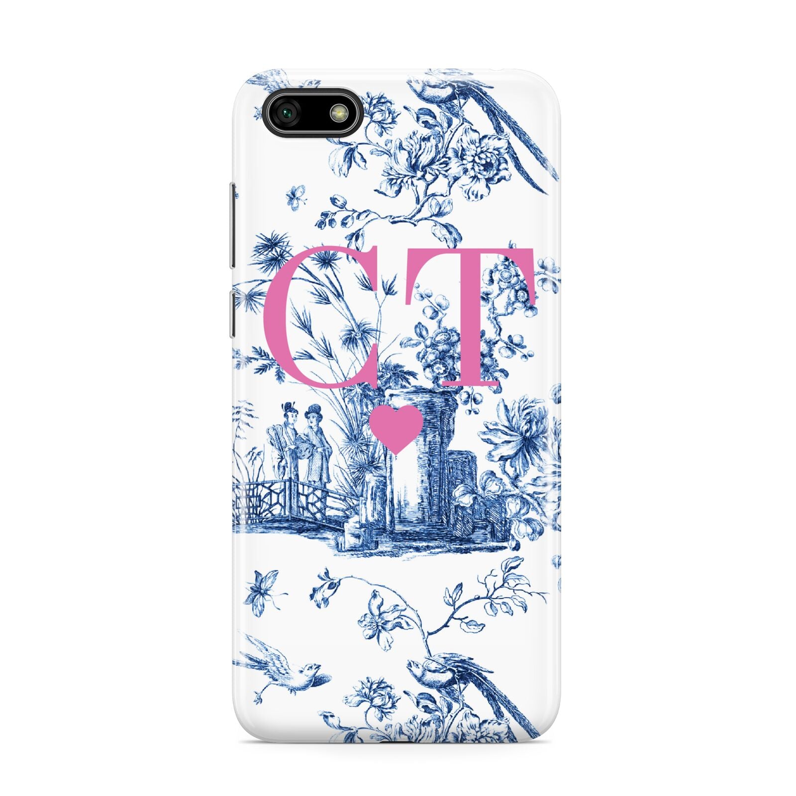 Personalised Chinoiserie Initials Huawei Y5 Prime 2018 Phone Case