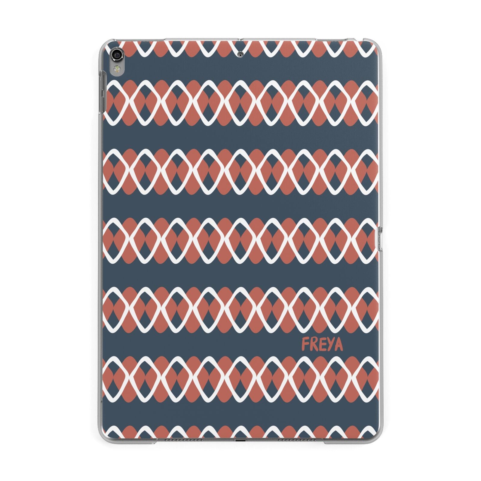 Personalised Christmas Abstract Pattern Apple iPad Grey Case