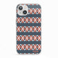Personalised Christmas Abstract Pattern iPhone 13 TPU Impact Case with White Edges