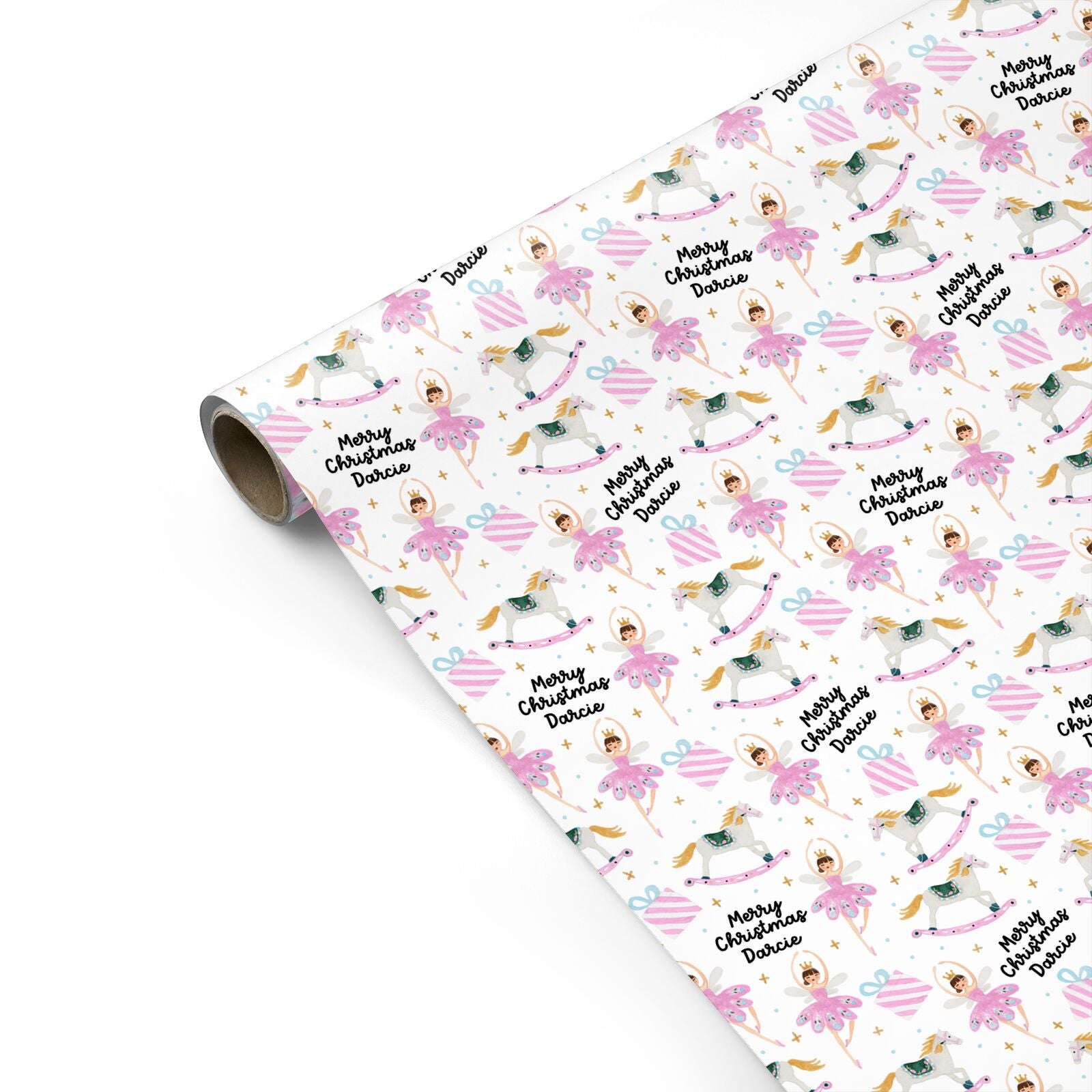 Personalised Christmas Ballerina Personalised Gift Wrap