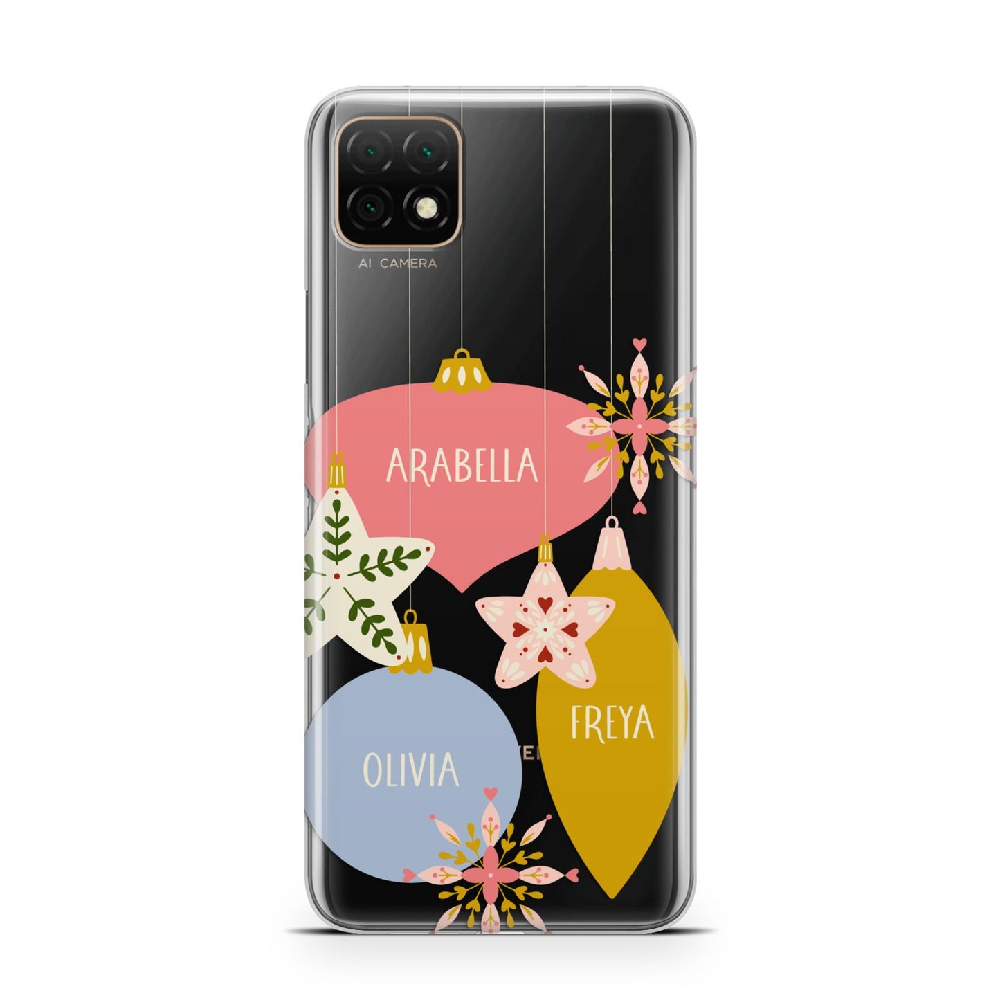 Personalised Christmas Bauble Huawei Enjoy 20 Phone Case
