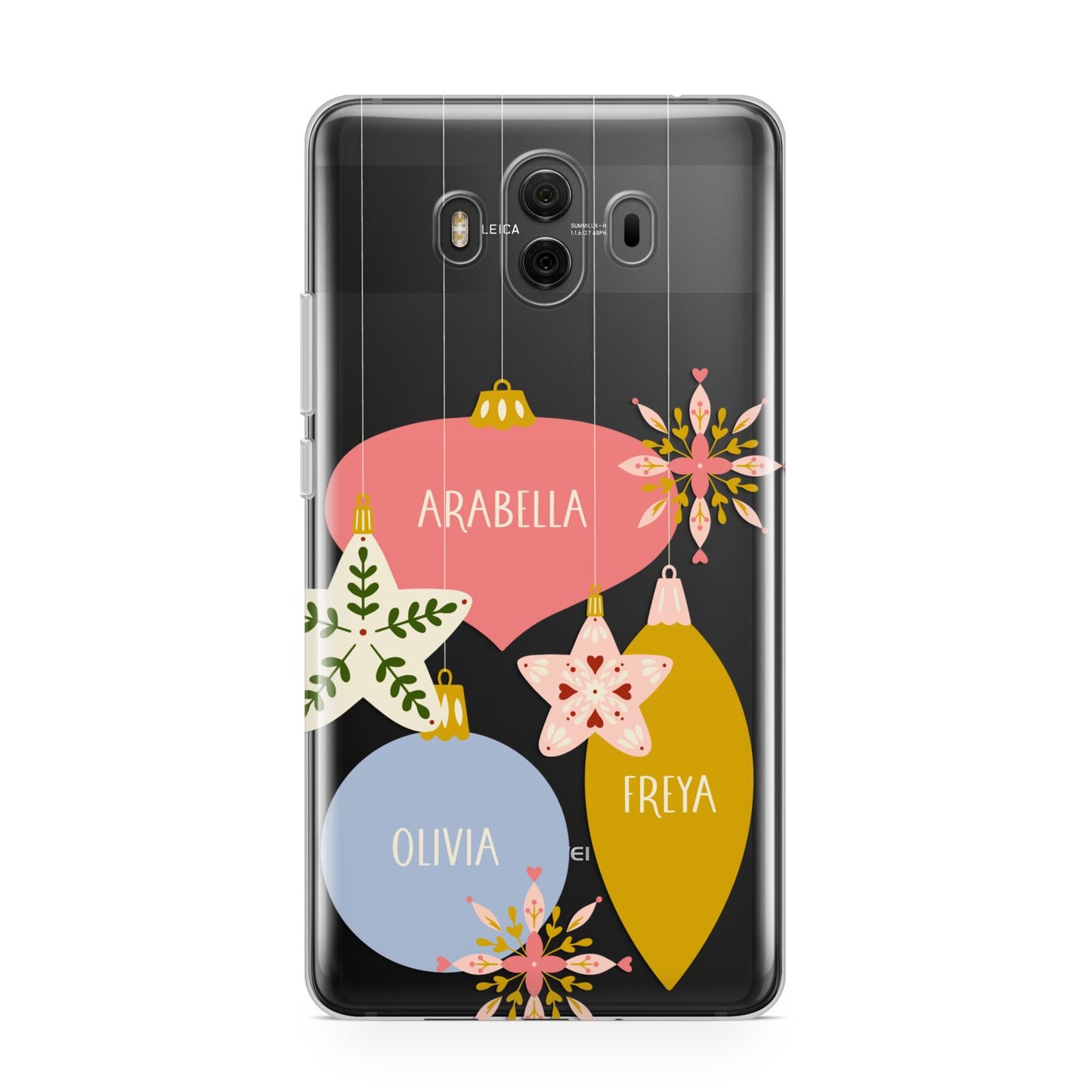 Personalised Christmas Bauble Huawei Mate 10 Protective Phone Case