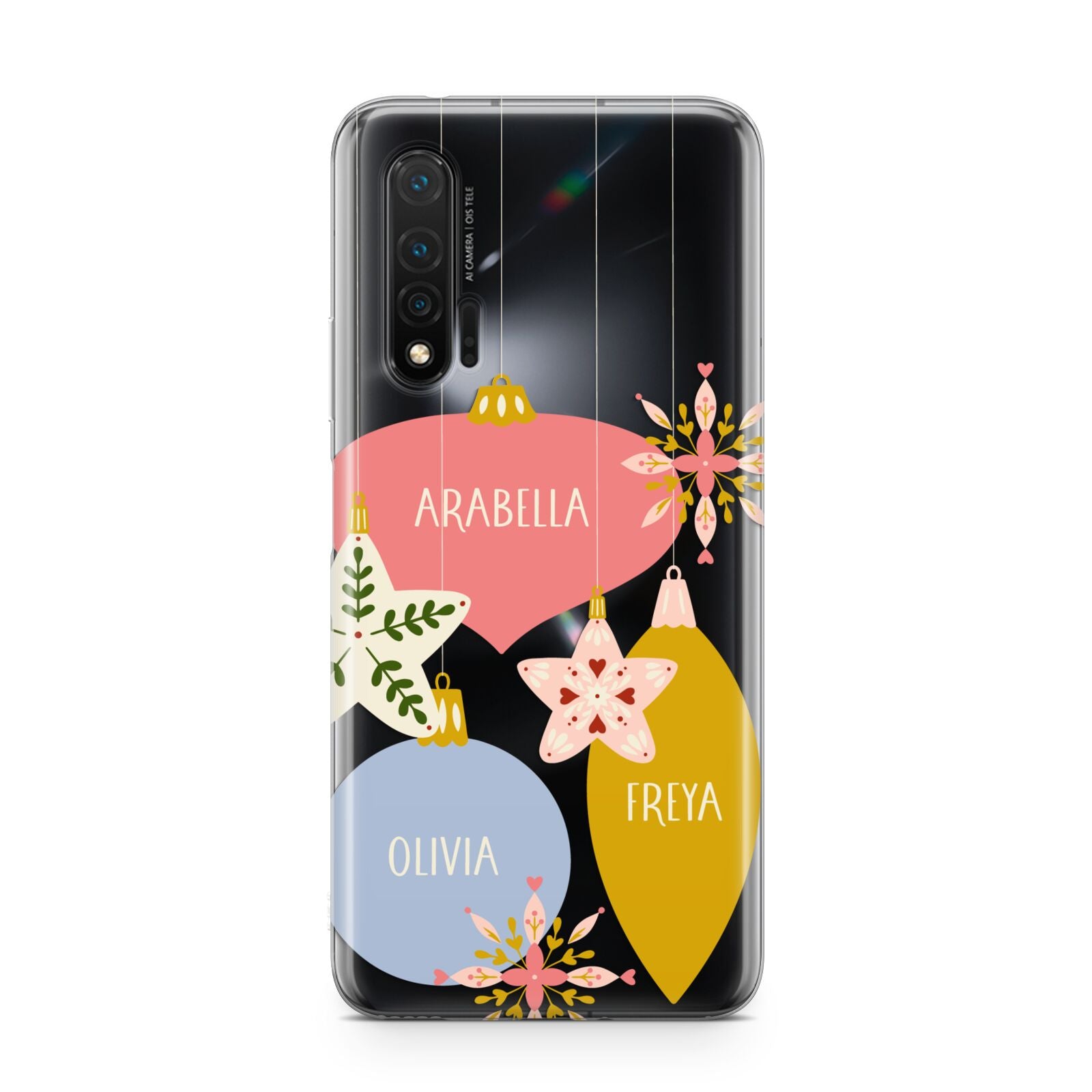 Personalised Christmas Bauble Huawei Nova 6 Phone Case