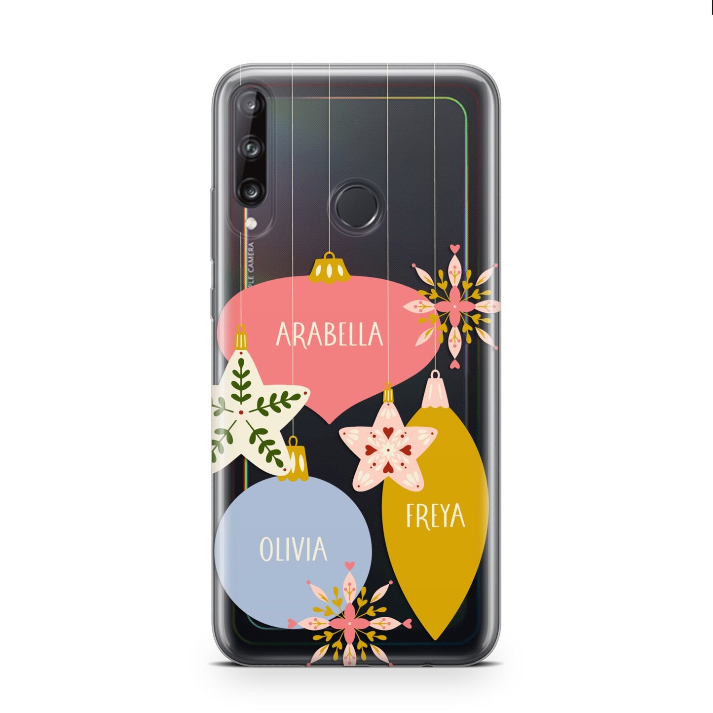 Personalised Christmas Bauble Huawei P40 Lite E Phone Case