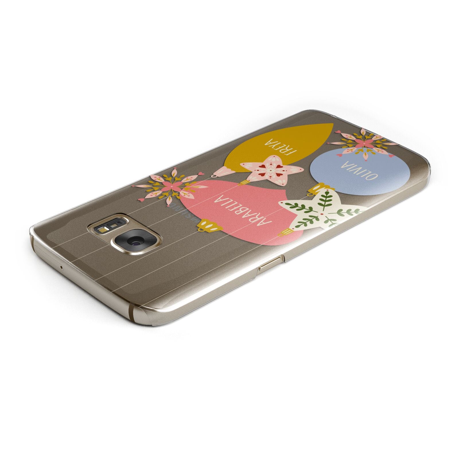 Personalised Christmas Bauble Samsung Galaxy Case Top Cutout