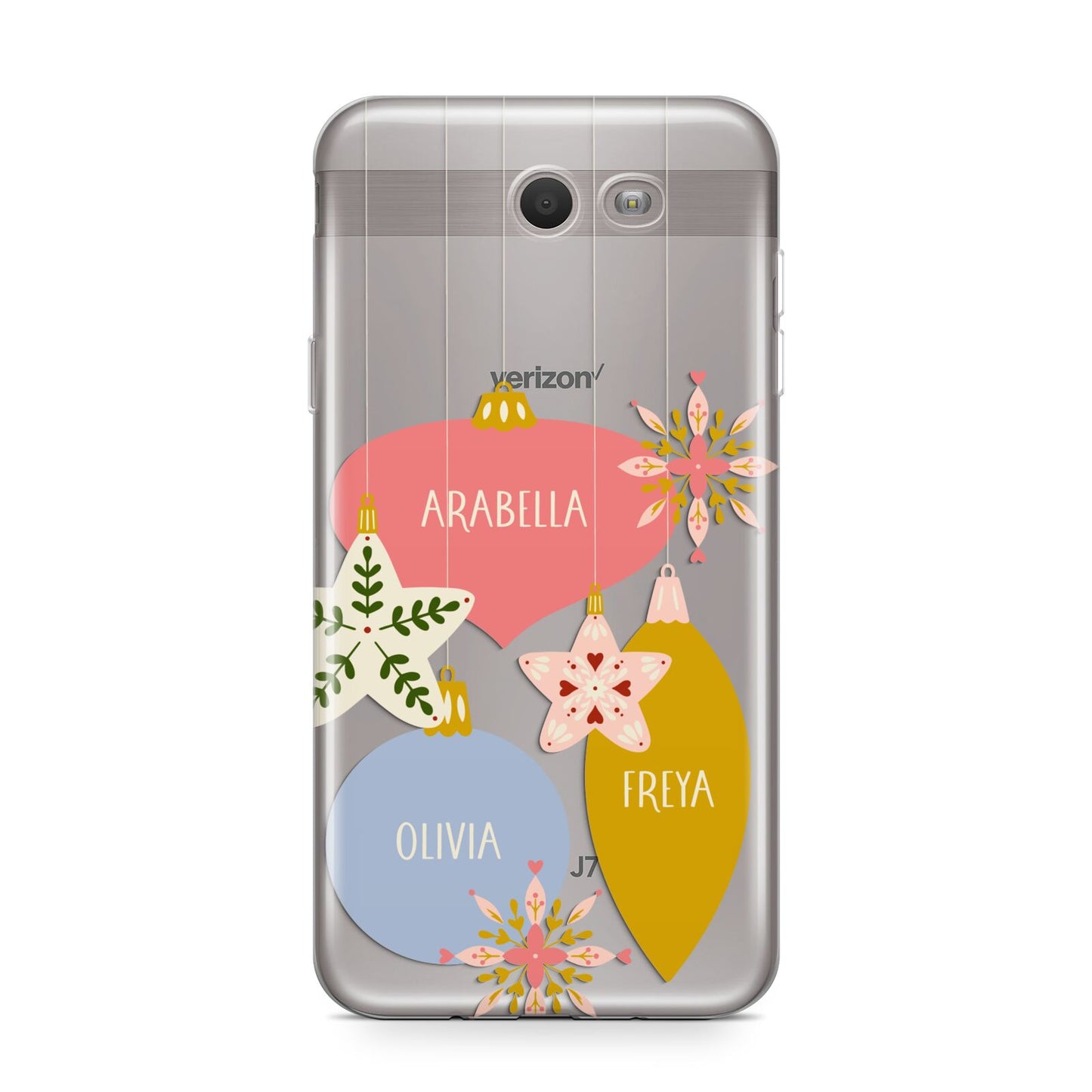 Personalised Christmas Bauble Samsung Galaxy J7 2017 Case