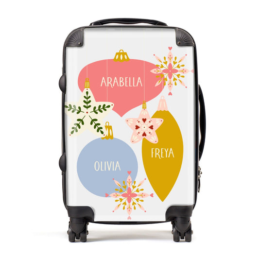 Personalised Christmas Bauble Suitcase