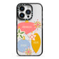 Personalised Christmas Bauble iPhone 14 Pro Black Impact Case on Silver phone